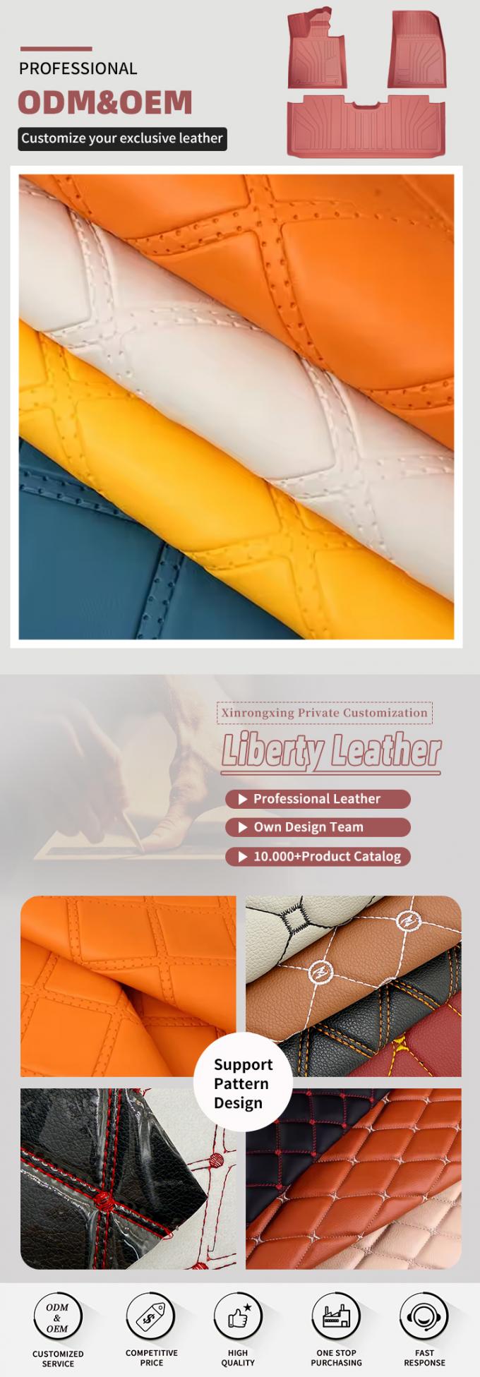 PVC Rhombus Prägung Geprägter Stil Künstliches Synthetisches Leder für Auto Fuß Autositz Sofa Dekorieren Tasche Kunstleder Stoff 4