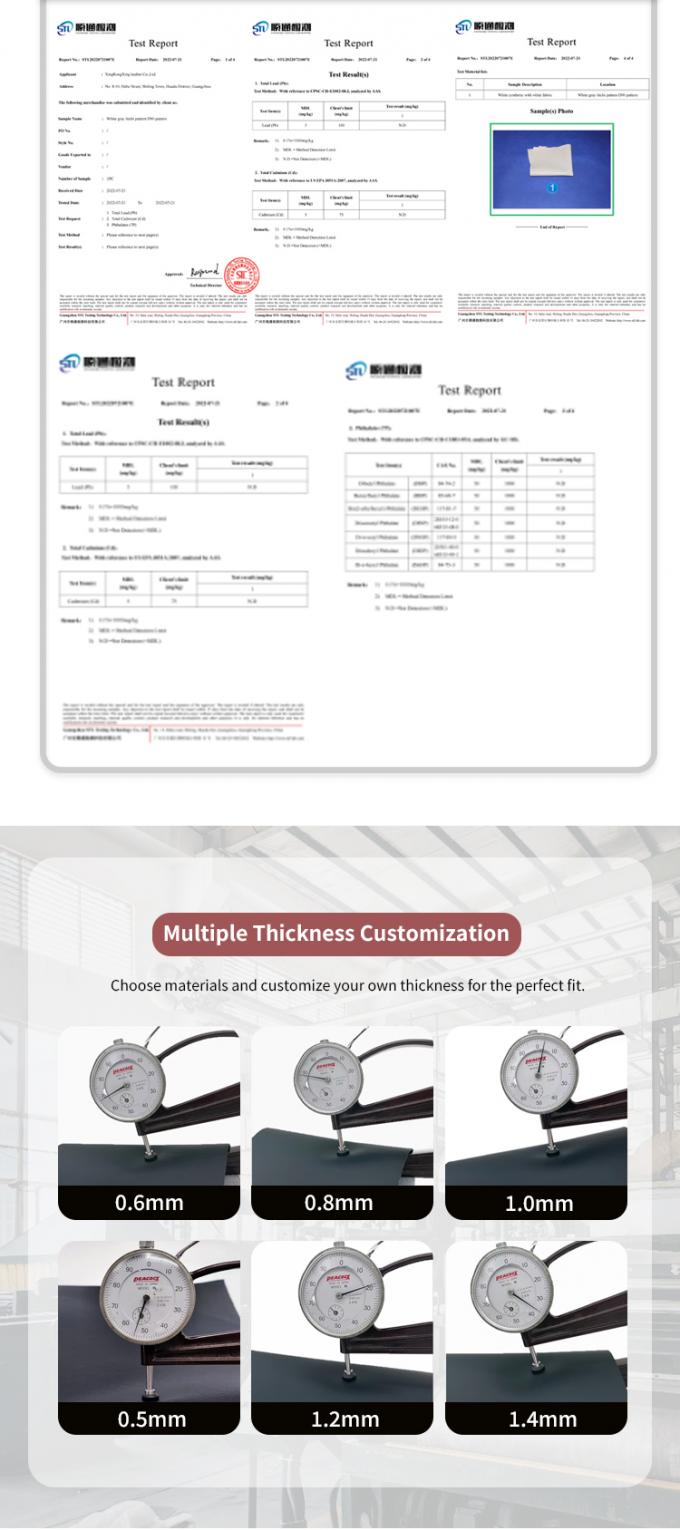 Custom Quilted PVC Leder Autofußmatte 4,6 mm Dicke mit Schaumpolsterung Streckhaft fit Prägte bestickte Autositze Sofas für Taschen 7