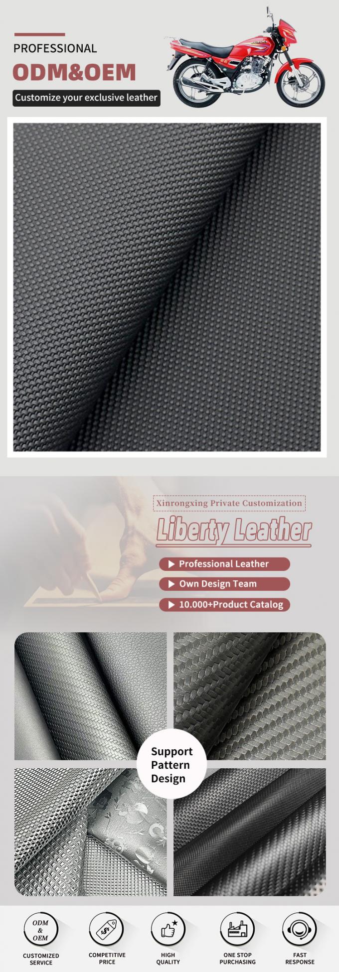 Geprägtes PVC 0,7/0,9 mm Synthetisches Leder 4-Wege-Stretch Falsches Leder für Motorrad Fahrrad Sitzdeckel Möbel Auto 4