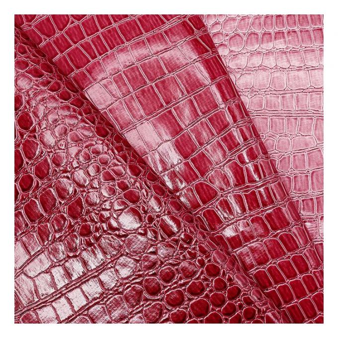 High Gloss Stone Pattern PVC Synthetisches Leder Tiermuster Schuhe Taschen und Taschen Fälschung Ledergewebe 14