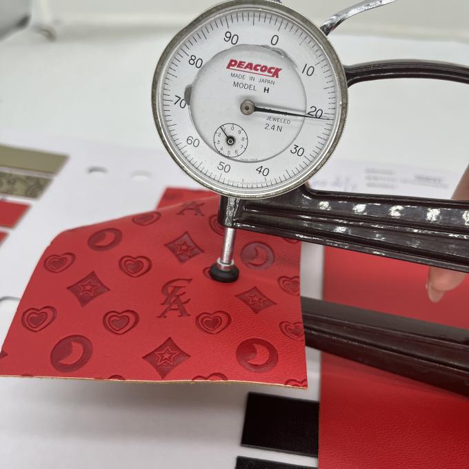 Kunstleder aus PU-Pressen für Schuhtaschen, Tischmatte, Kunstleder aus Falschleder 9